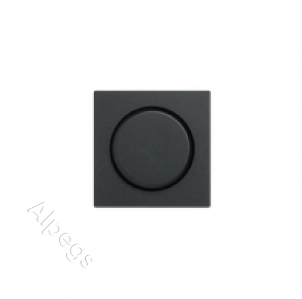 EcoProfi Накладка на роторные диммеры, термопласт, черный матовый EP1540BFSWM