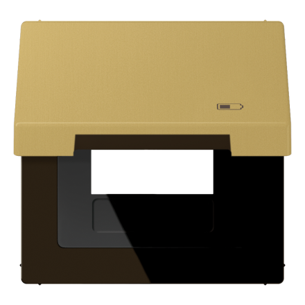 Рамка с подпружиненной крышкой для USB-механизмов, с центральной платой