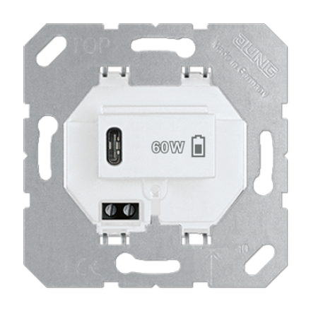 USB-PD60-зарядное устройство, белый, Jung USBPD60CWW