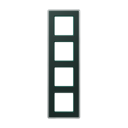 A VIVA Рамка 4-ная, стекло цвет Изумруд, Jung AV584GLMSG