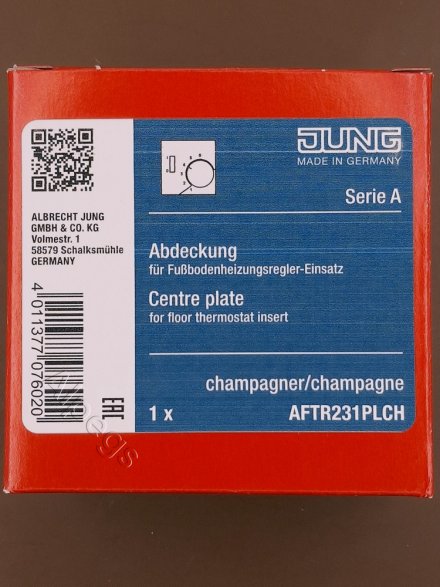 Накладка регулятора тёплого пола Шампань, AFTR231PLCH. Артикул снят с производства. Замена артикул A1749BFCH