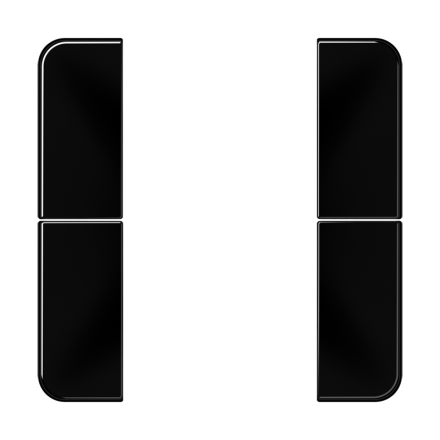 CD502TSASW комплект накладок 2гр черный