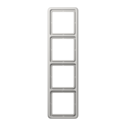 CD584LG Рамка для вертикальной и горизонтальной установки, 4-кратная; светло-серая