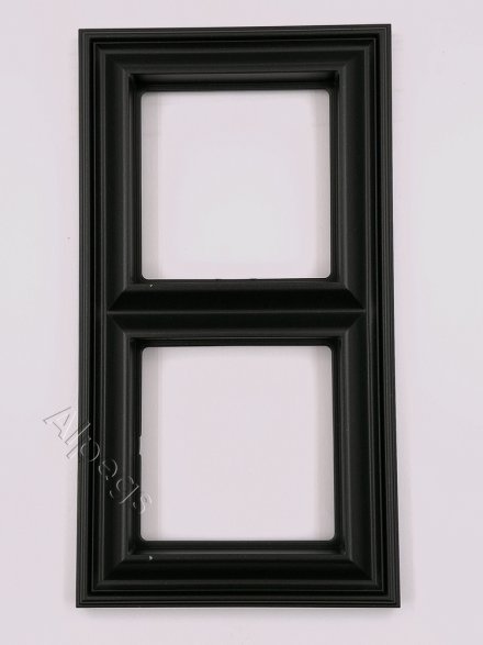Рамка 2-поста, термопласт, черный матовый, Eco Deco EPD482SWM