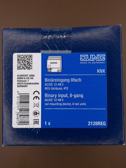 2128REG KNX/EIB-ввод бинарный; 8 входов
