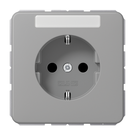CD1520NAGR Штепсельная розетка SCHUKO 16A 250V  с полем для надписи; серая