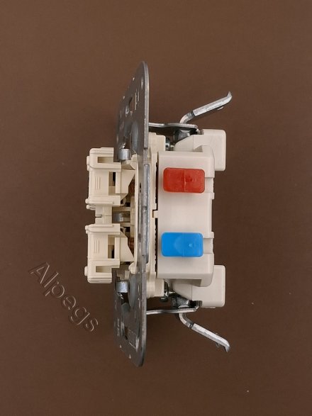 505KOU5 Выключатель 10AX 250V  контрольный сдвоенный с двумя лампочками