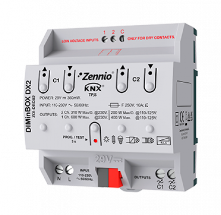 Универсальный диммер KNX/EIB DIMinBOX DX2