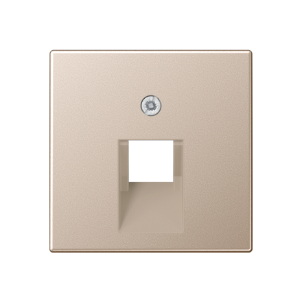 A569-1PLUACH A 500, Крышка для одинарной телефонной и компьютерной розетки UAE, шампань