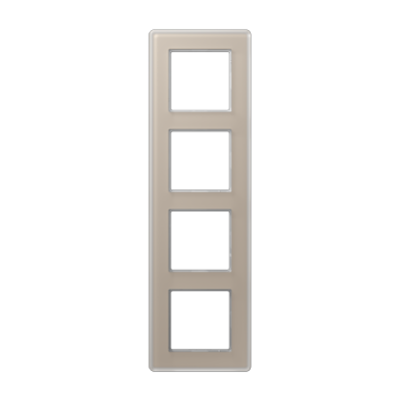 A VIVA Рамка 4-ная, стекло шампань, Jung AV584GLMCH