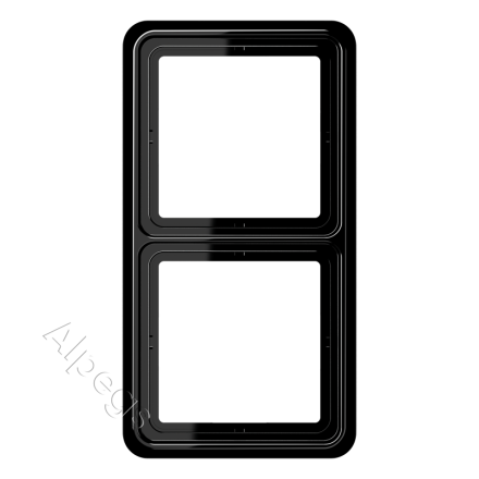 CD582SW Рамка для вертикальной и горизонтальной установки, 2-кратная; черная