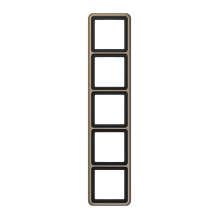 CD585GB Рамка для вертикальной и горизонтальной установки, 5-кратная; золотая бронза