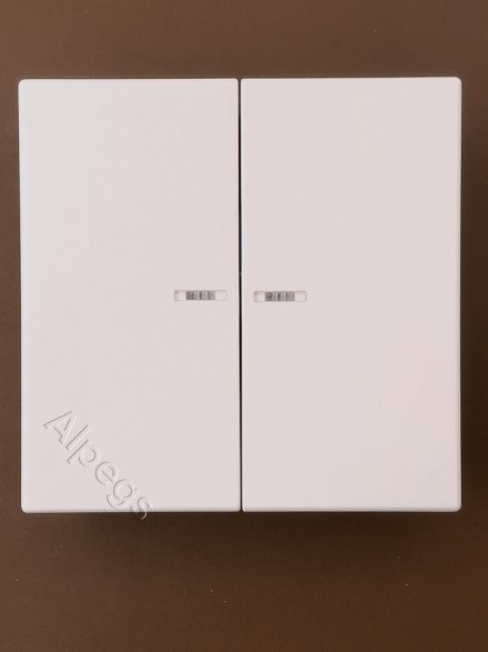 LS995KO5WW Клавиши для сдвоенного выключателя с подсветкой; белые