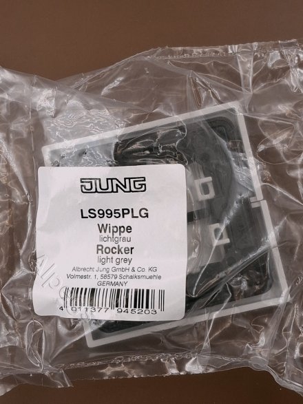 LS995PLG Клавиша для выключателя управления жалюзи; светло-серая