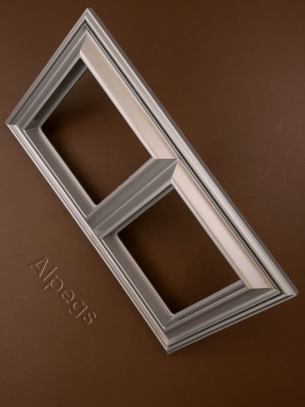 Рамка двойная Jung Eco Profi Deco, алюминий, EPD482AL