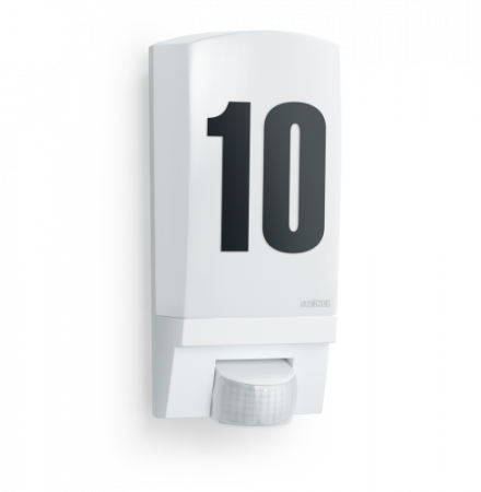 L 1 650513 IP 54 white/policarbonat matt светильник с датчиком движения уличный  E27 1 х 60 Вт (накаливания) или LED 1 х от 5 Вт до 12 Вт