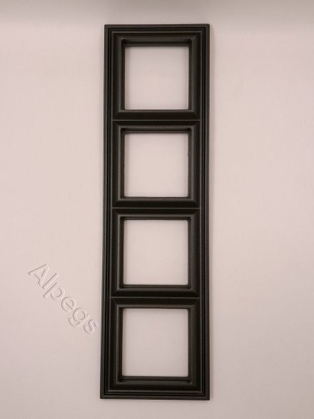 Рамка четверная Jung Eco Profi Deco, антрацит, EPD484AN