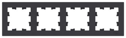 ATN001004 - AtlasDesign на 4 поста РАМКА, универсальная, КАРБОН