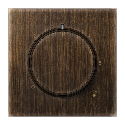 Крышка для регулятора подогрева пола; Металлическое исполнение, латунь Antik, ME 1749 AT