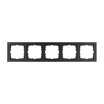 Рамка G-Classic 5-постовая, цвет Антрацит, G1005B, JASMART