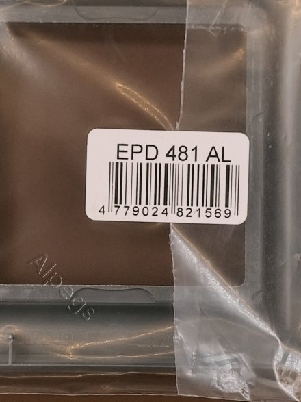 Рамка одинарная Jung Eco Profi Deco, алюминий, EPD481AL