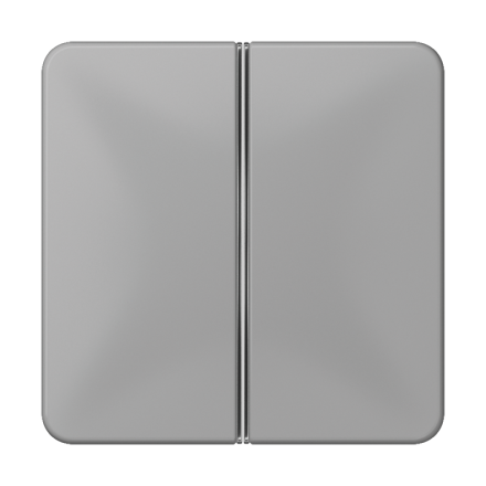 CD402TSAGR 2-клавишная накладка для пульта КNX, серая, для серии СD