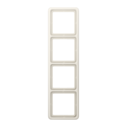 CD584WUW Рамка для вертикальной и горизонтальной установки ударопрочная, 4-кратная; слоновая кость