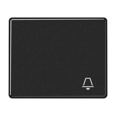 SL590KSW Клавиша для выключателя с символом звонок; черная