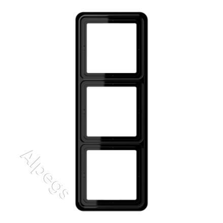 CD583SW Рамка для вертикальной и горизонтальной установки, 3-кратная; черная
