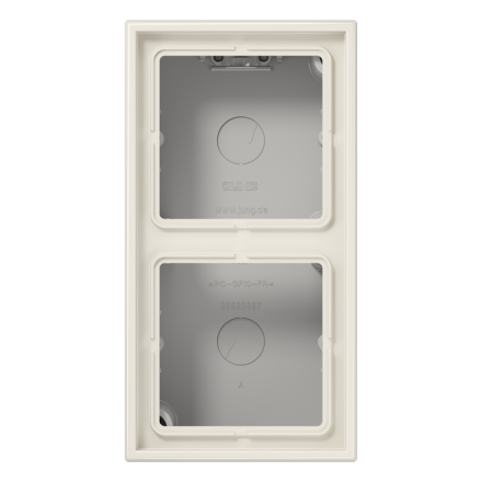 LS582AW  Коробка для накладного монтажа 2-кратная;бежевый