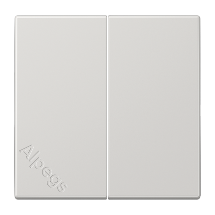 LS995LG Клавиши для сдвоенных выключателей; светло-серые