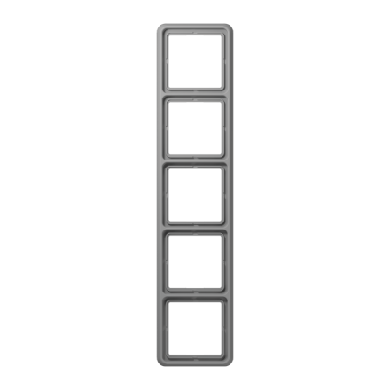 CD585GR Рамка для вертикальной и горизонтальной установки, 5-кратная; серая