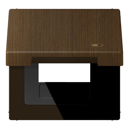 Рамка с подпружиненной крышкой для USB-механизмов, с центральной платой