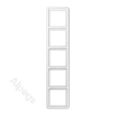 CD585WW Рамка для вертикальной и горизонтальной установки, 5-кратная; белая