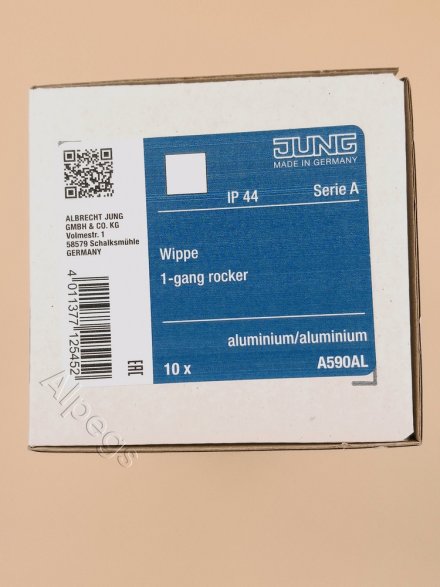 A590AL Клавиша для выключателя и кнопки; алюминий