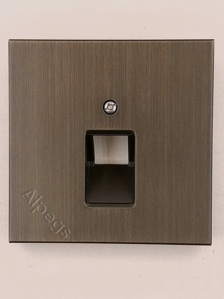 LSmetal Накладка для комп. розетки 1хRJ45, античн. латунь. ME2969-1UAAT