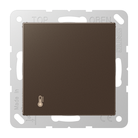 A2178ORTSMO A 500, KNX-регулятор с ручкой для установки температуры, мокко