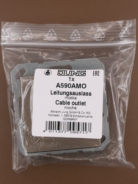 A590AMO Подсоединитель провода с разгрузкой натяжения; мокка