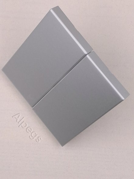 LSmetal Клавиша 2-ная, алюм. AL2995