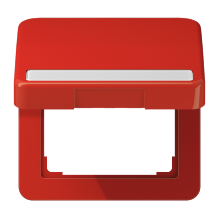 CD590BFNAKLRT Крышка ударопрочная откидная с возвратной пружиной и полем для надписи 7?57 мм; красная