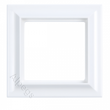 Рамка 1-пост, Eco Profi Standart, термопласт, белый матовый EPS481WWM