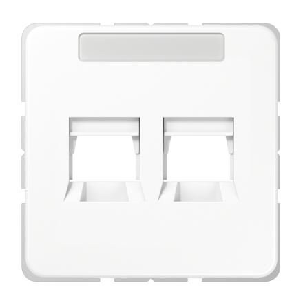 CD569-25WEWW Крышка для 2-х модульных гнезд AMP 5KAT; белая