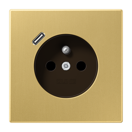 Розетка, франко-бельгийской системы, c USB зарядным устройством, ME 1520 F-18 C C