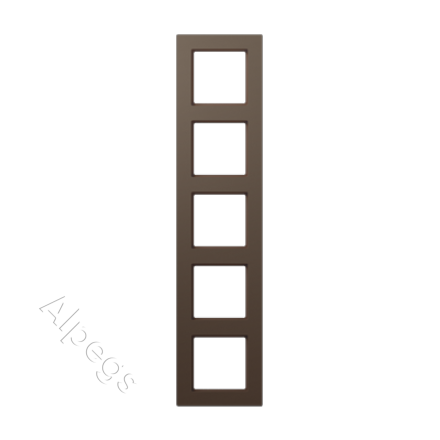 Рамка A550 мокко 5-постовая Jung, A5585BFMO