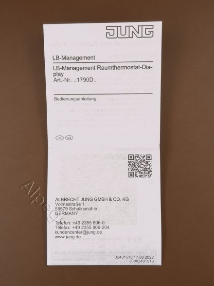 Дисплей стандарт для контроллёра комнатной температуры, черный, LS990 LS1790DSW