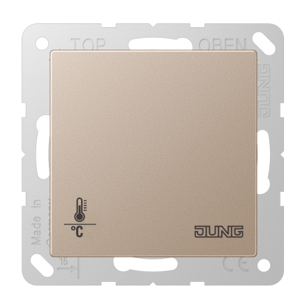 A2178ORTSCH A 500, KNX-регулятор с ручкой для установки температуры, шампань