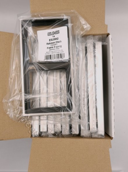 LSmetal Рамка 2-ная, стальн. ES2982