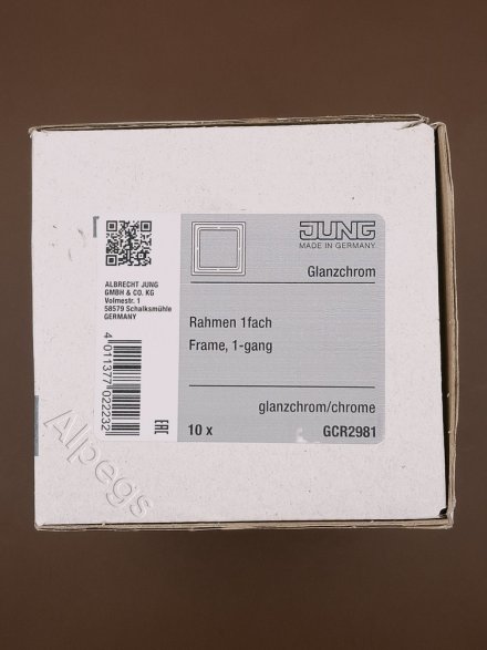 LSmetal Рамка 1-ная, хром. GCR2981