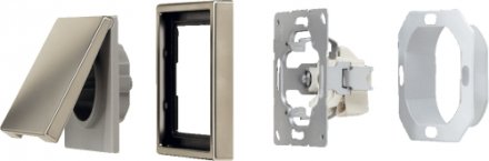 A520KLWW Штепсельная розетка SCHUKO 16A 250V  с откидной крышкой; белая