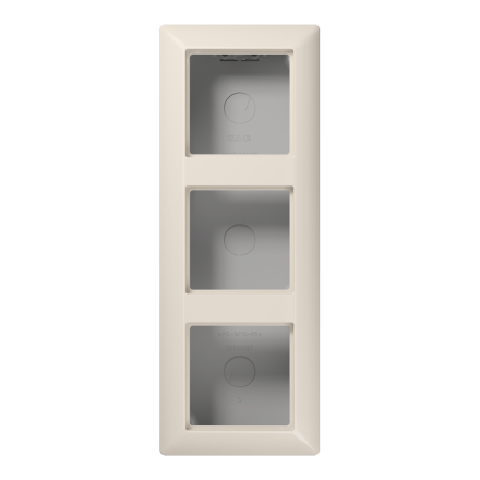 AS583AW Коробка для накладного монтажа 3-кратная; слоновая кость